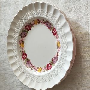 Copeland Spode Rose Briar Set of 3 Salad Plates Made In England